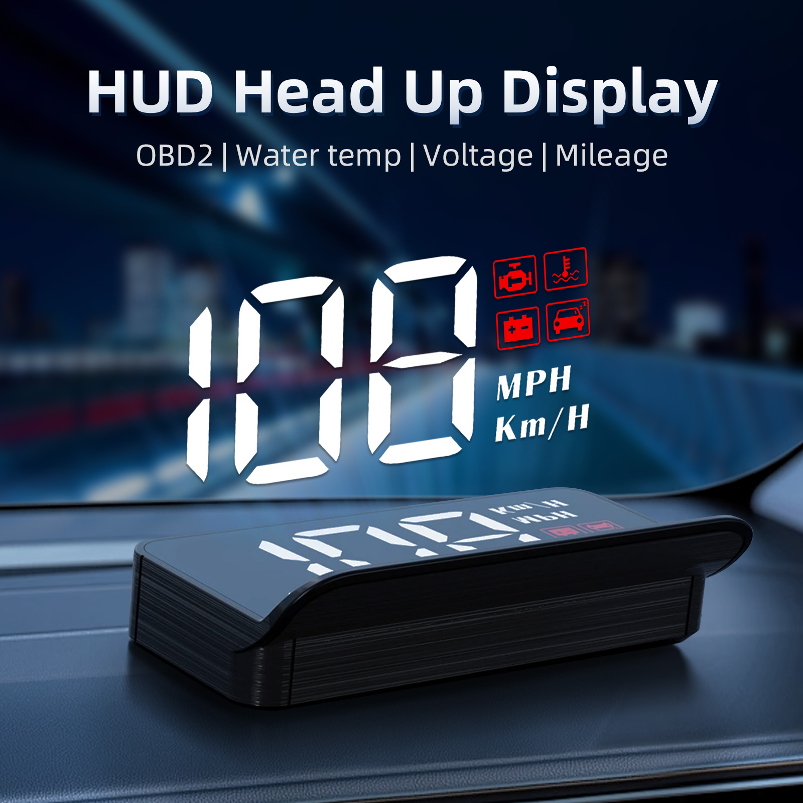 Anemometer Wind Speed - M3 HUD Obd2 Head-Up Display Digitale