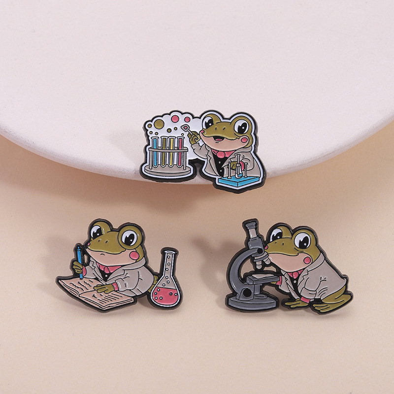 Science Buddies - Wetenschap Laboratorium Kikker Emaille Pin Wetenschapsleraar