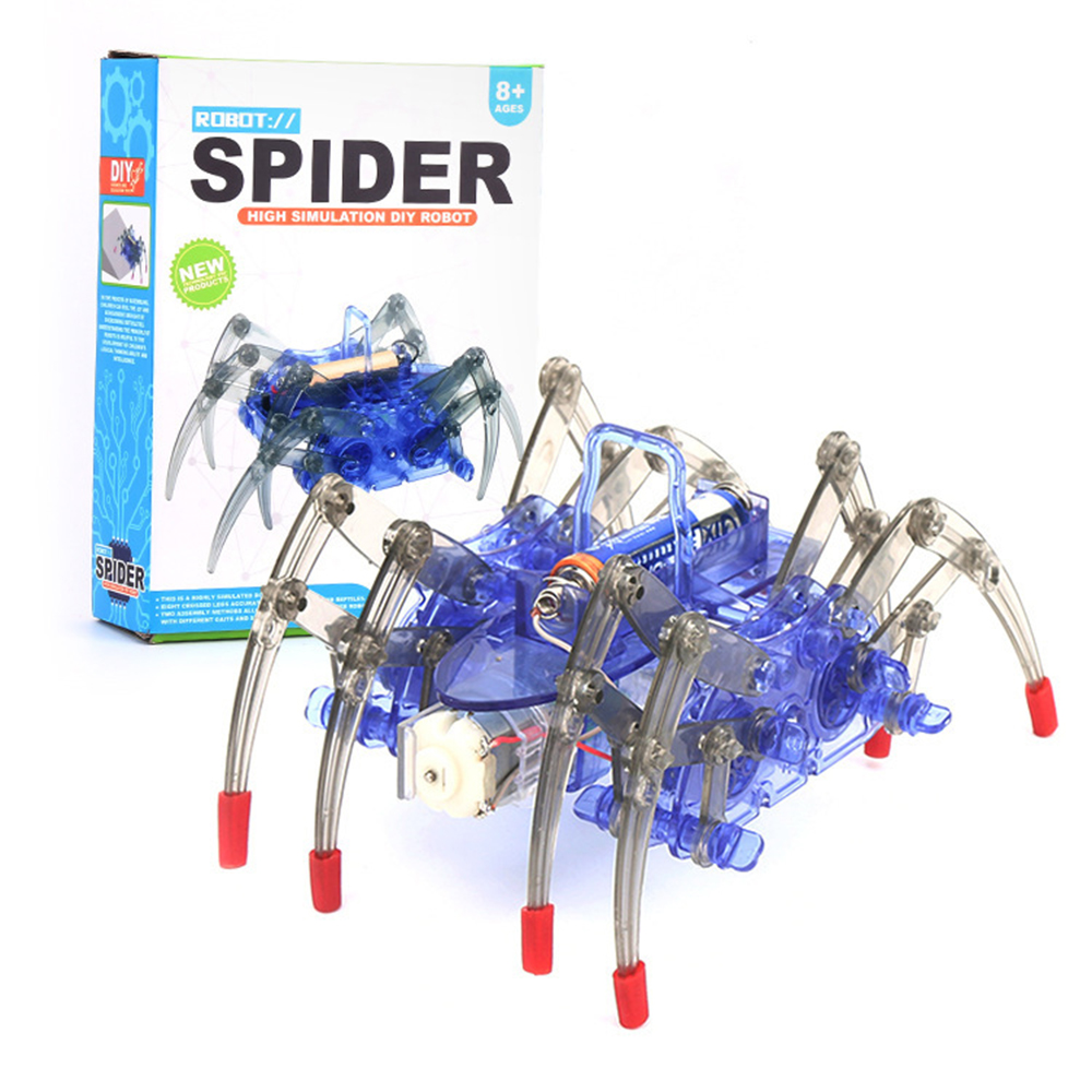Science Project Kit - Elektrische bionische spinrobot DIY-kit, mechanisch model