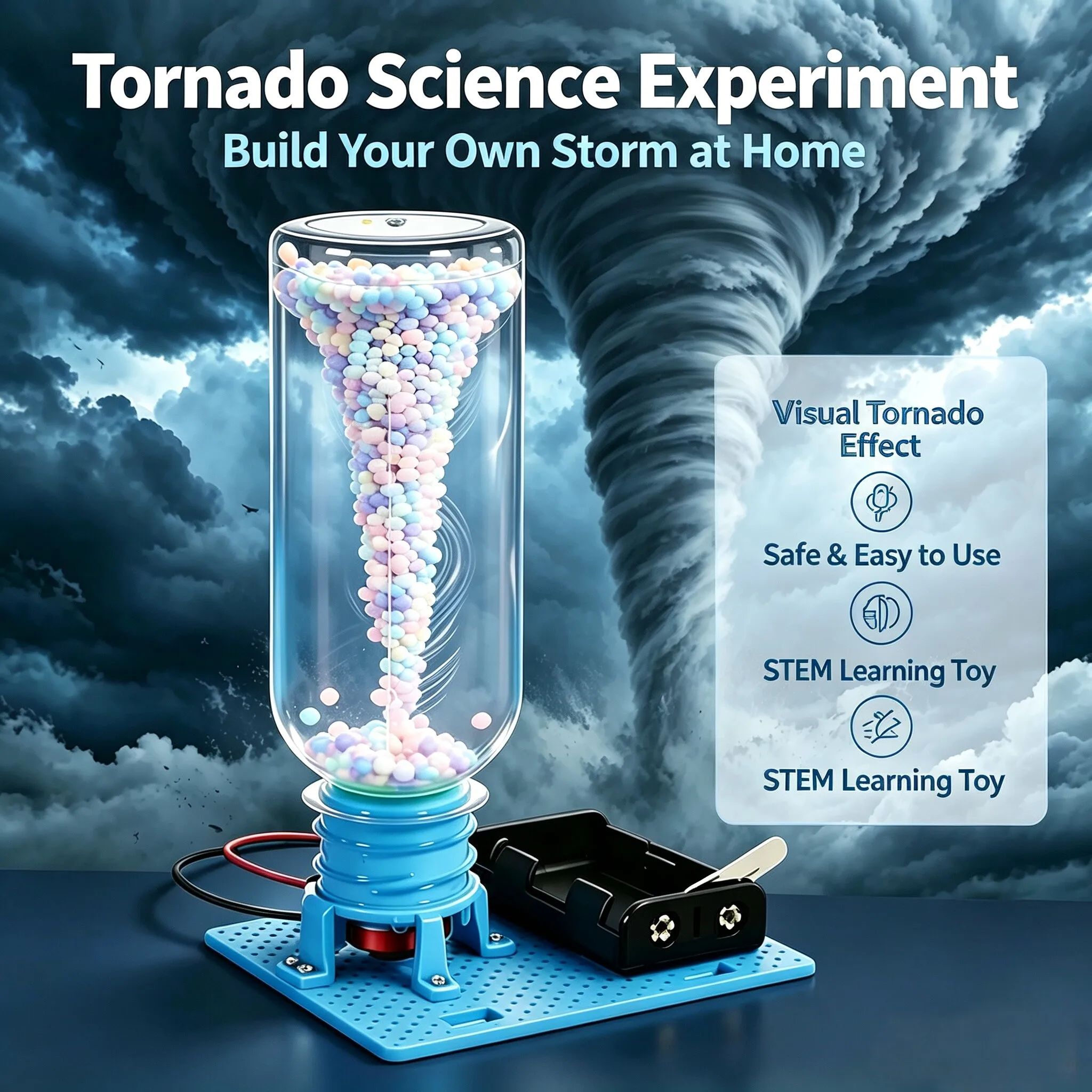 Science Diy Model - ﻿ Elektrische Vortex Tornado's DIY Montage