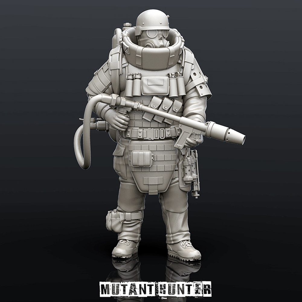 Science Hunter - Harsmodelfiguur, GK, 1/24 Mutant Hunter, sciencefiction-thema,