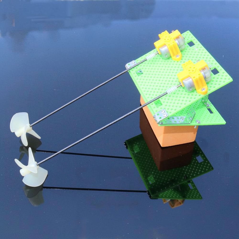 Science Hobbyist - DIY-modelboot-aandrijfsysteem met dubbele motor, propeller en